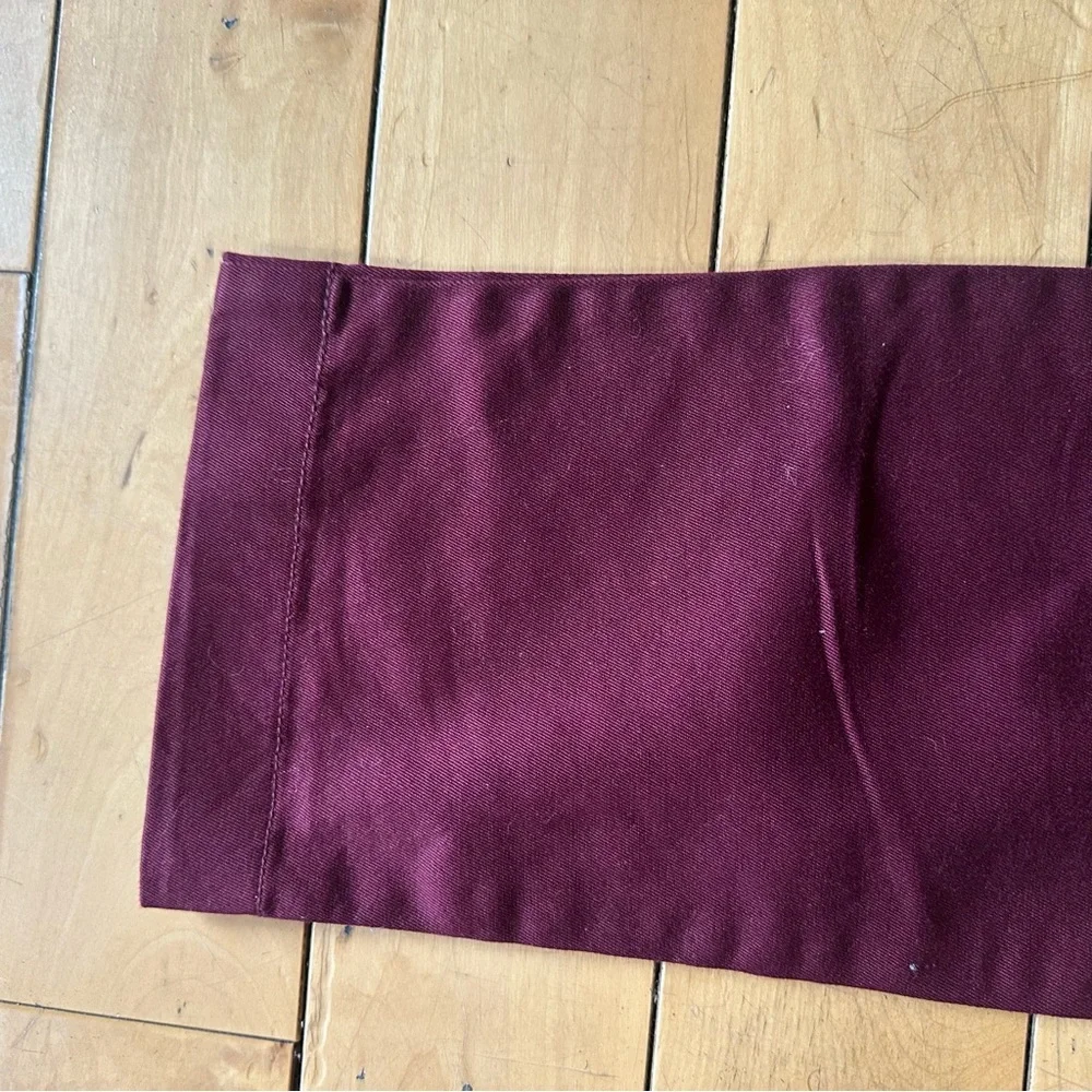 💜 J. Crew Wine Red Stretch 484 Slim Chino Pants (W28 L32)